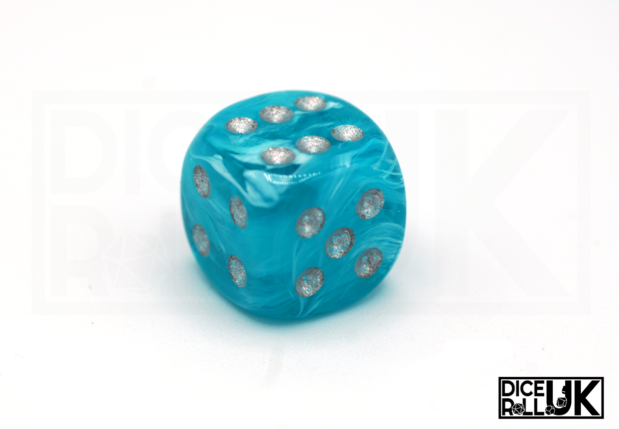 Chessex Cirrus | 12x16mm D6 | Aqua Chessex Cirrus | 12x16mm D6 | Aqua from DiceRoll UK