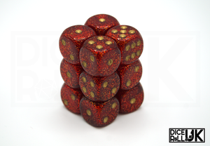 Chessex Glitter | 12x16mm D6 | Ruby Red Chessex Glitter | 12x16mm D6 | Ruby Red from DiceRoll UK