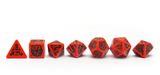 Red And Black Final Race Dice: Engine Roar - Full Set Lineup