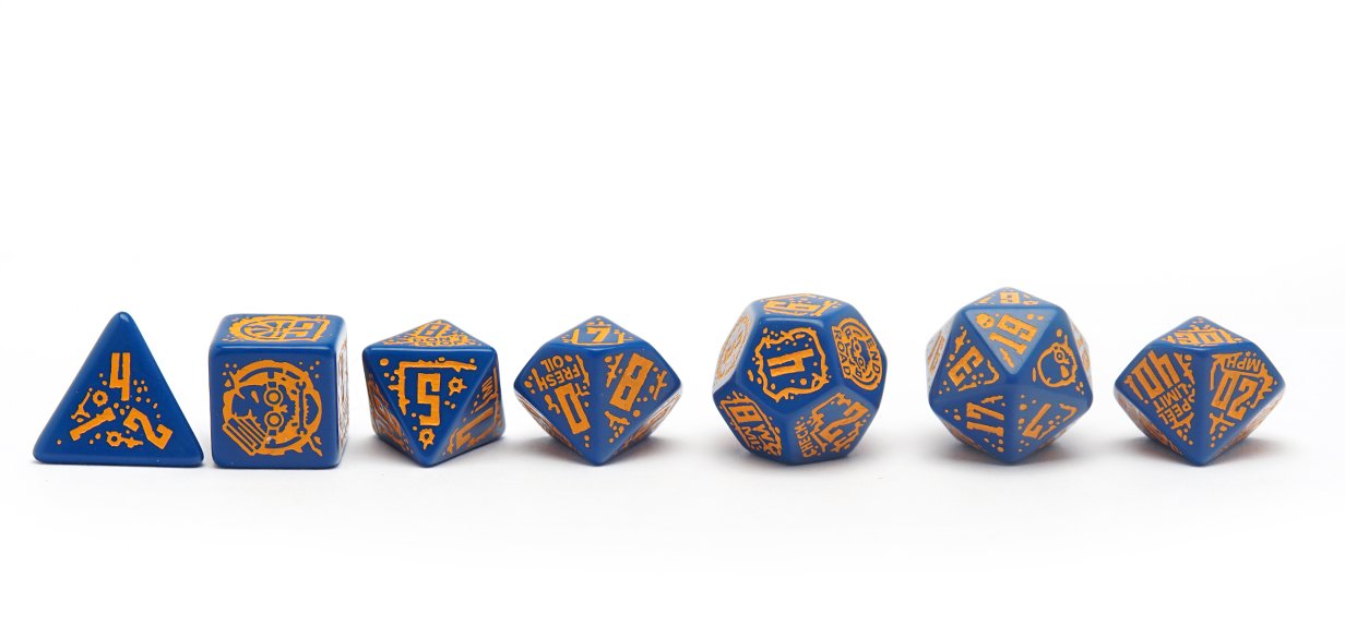 Final Race Blue and Orange Dice: Road Fever Full Set Lineup