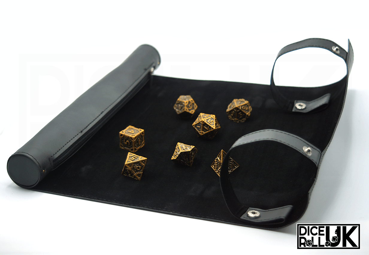 Roll-Up Dice Mat - Black Roll-Up Dice Mat - Black from DiceRoll UK
