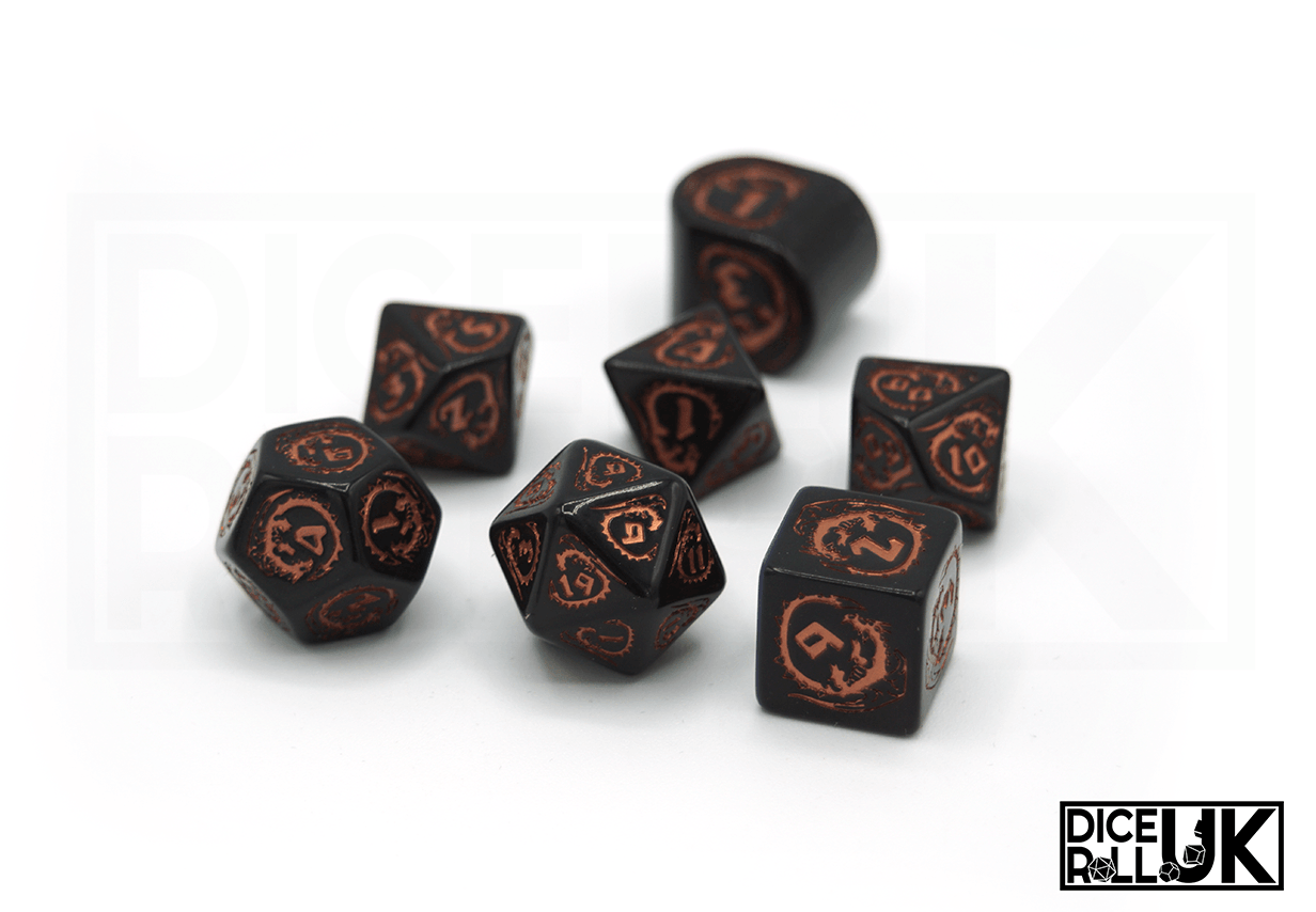Modern Dragons - Black & Copper Modern Dragons - Black & Copper from DiceRoll UK