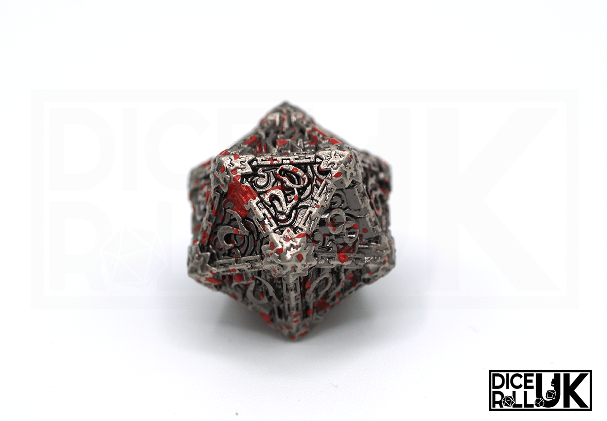 Metal Dagger - Bloody Silver Metal Dagger - Bloody Silver from DiceRoll UK