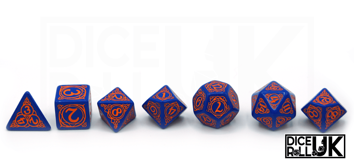 Wizard Dice - Blue & Orange Wizard Dice - Blue & Orange from DiceRoll UK