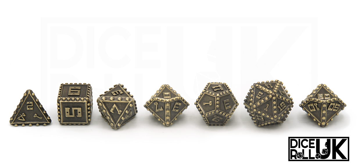 Rivets Metal Dice - Bronze