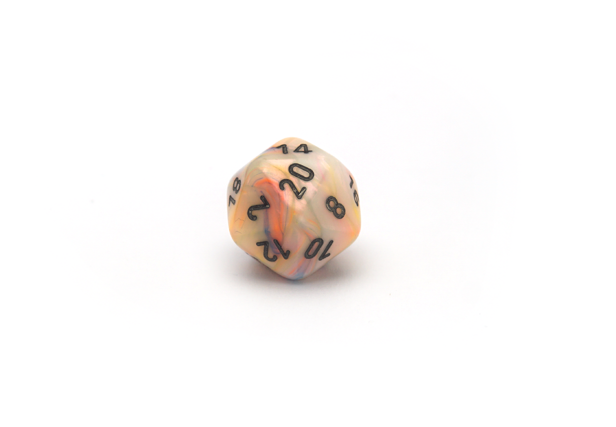 Chessex Festive Circus Dice D20 Closeup