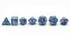 Classic RPG Dice Set - Cobalt & White - Lineup