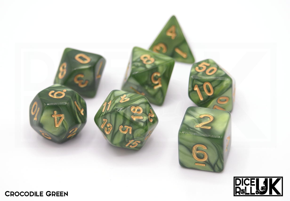 Pearlescent - Crocodile Green Pearlescent - Crocodile Green from DiceRoll UK