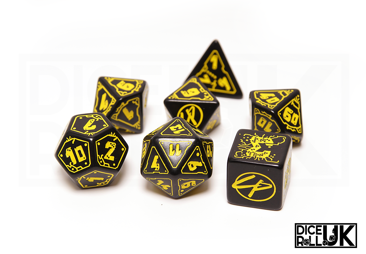 Cyberpunk RPG Dice Set - Wet Work - Full Set
