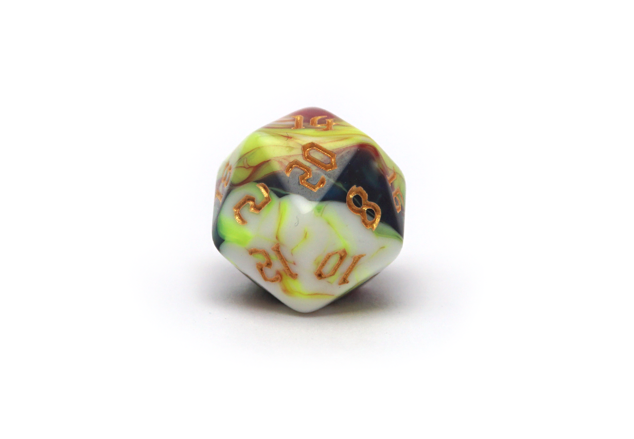 Dark Magic Dice - Chaotic Green
