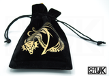 Valour Dragon Dice Bag - Closed But Filled With Dice