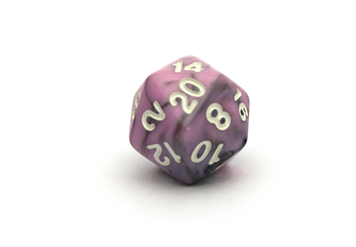 Elemental Dice | Black & Pink