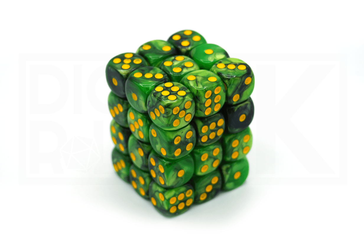 36x12MM Dice Block | Elemental Green 36x12MM Dice Block | Elemental Green from DiceRoll UK