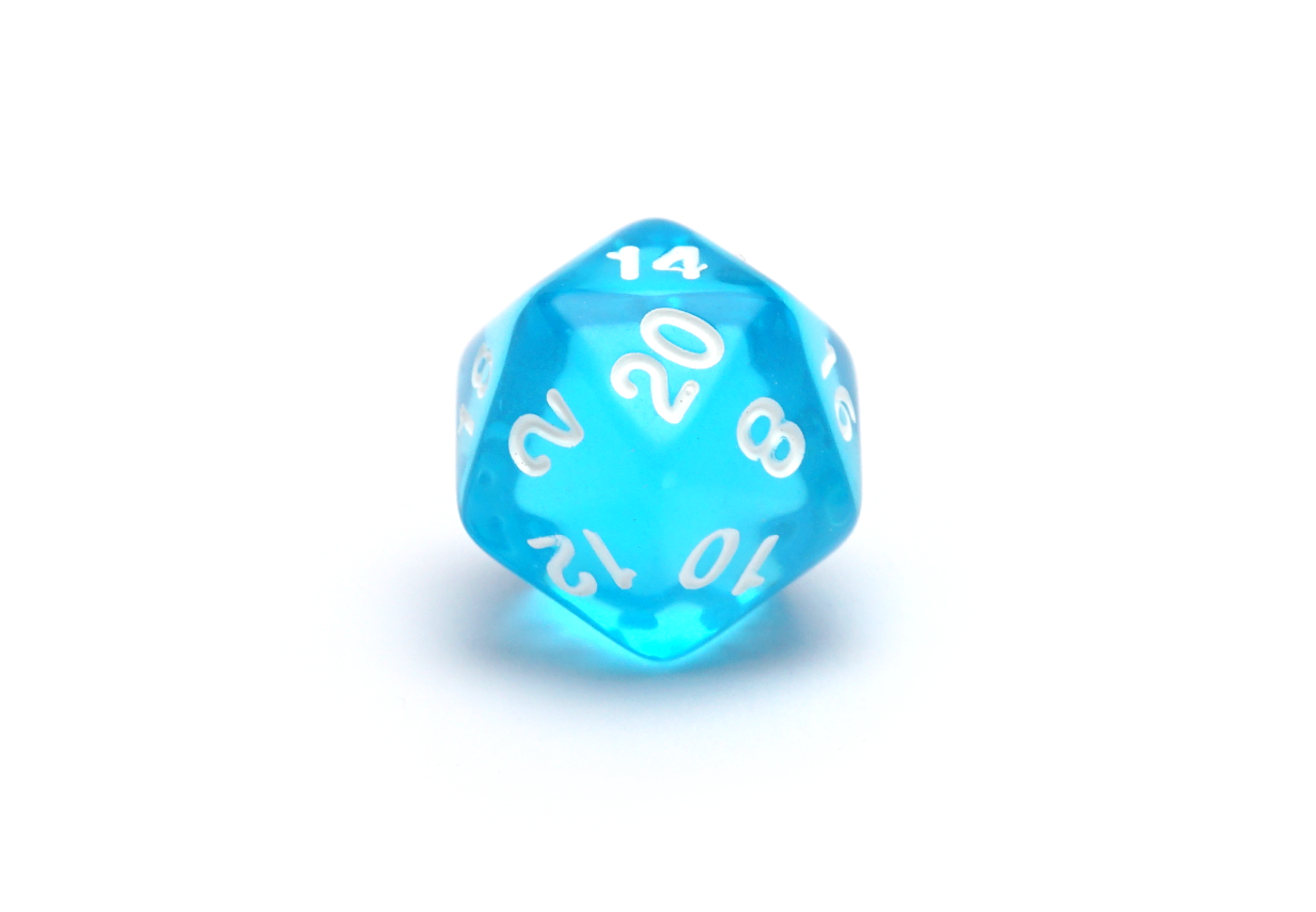 Gem Dice - Aquamarine