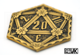 D20 Coin Token - Gold D20 Coin Token - Gold from DiceRoll UK
