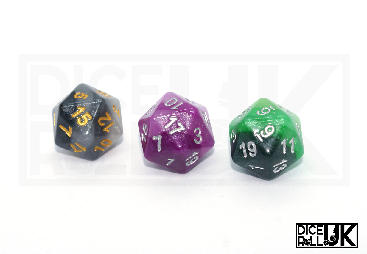 Gradient Dice - Obsidian Gradient Dice - Obsidian from DiceRoll UK