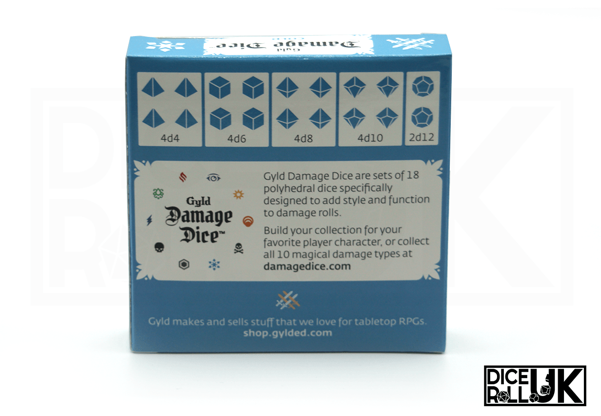 Gyld Damage Dice - Cold Gyld Damage Dice - Cold from DiceRoll UK