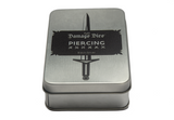 Gyld Metal Damage Dice - Piercing silver metal dice tin