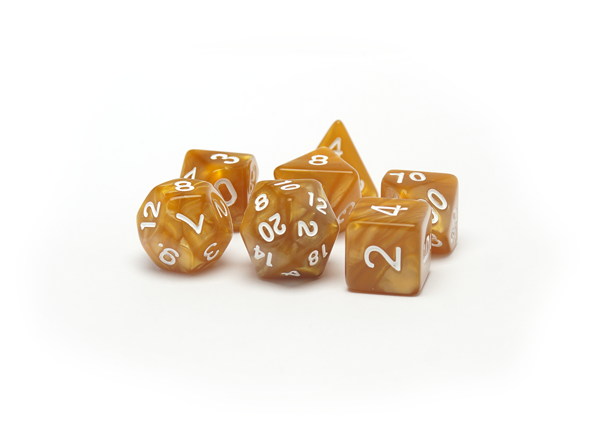Honeycomb Pearlescent Dice - Full Set