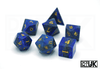 Lapis lazuli dice set 