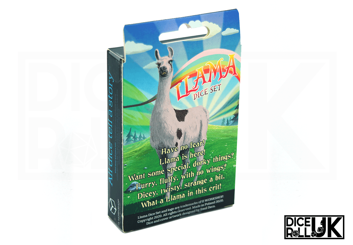 Shimmering Llama Dice Box Rear
