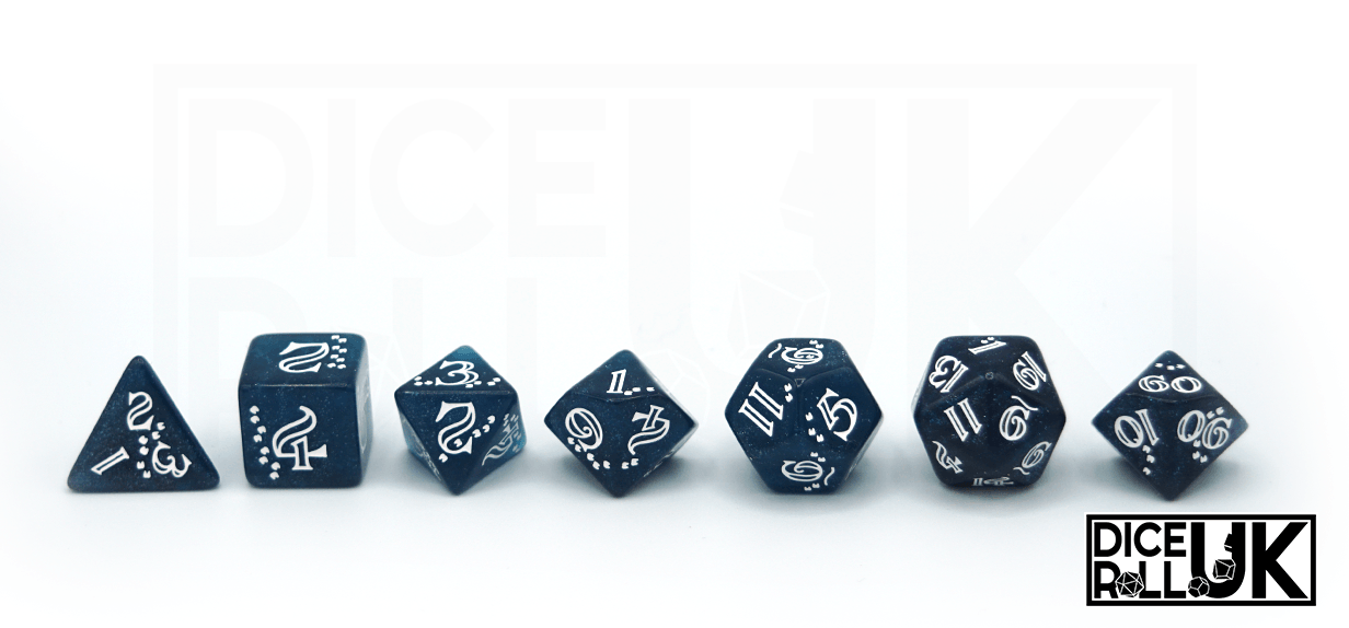 Shimmering Llama Dice Set lineup