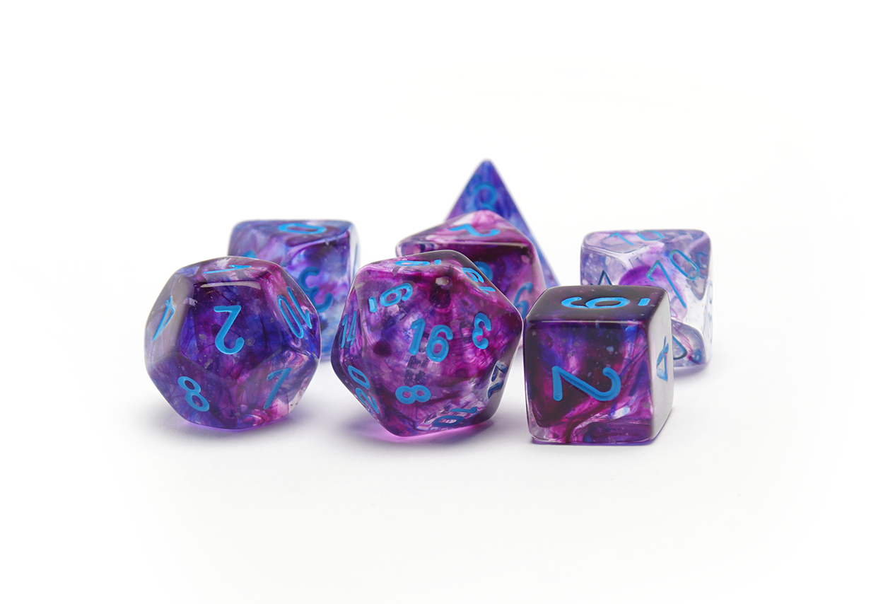 Chessex Nebula Nocturnal Dice - Full Set