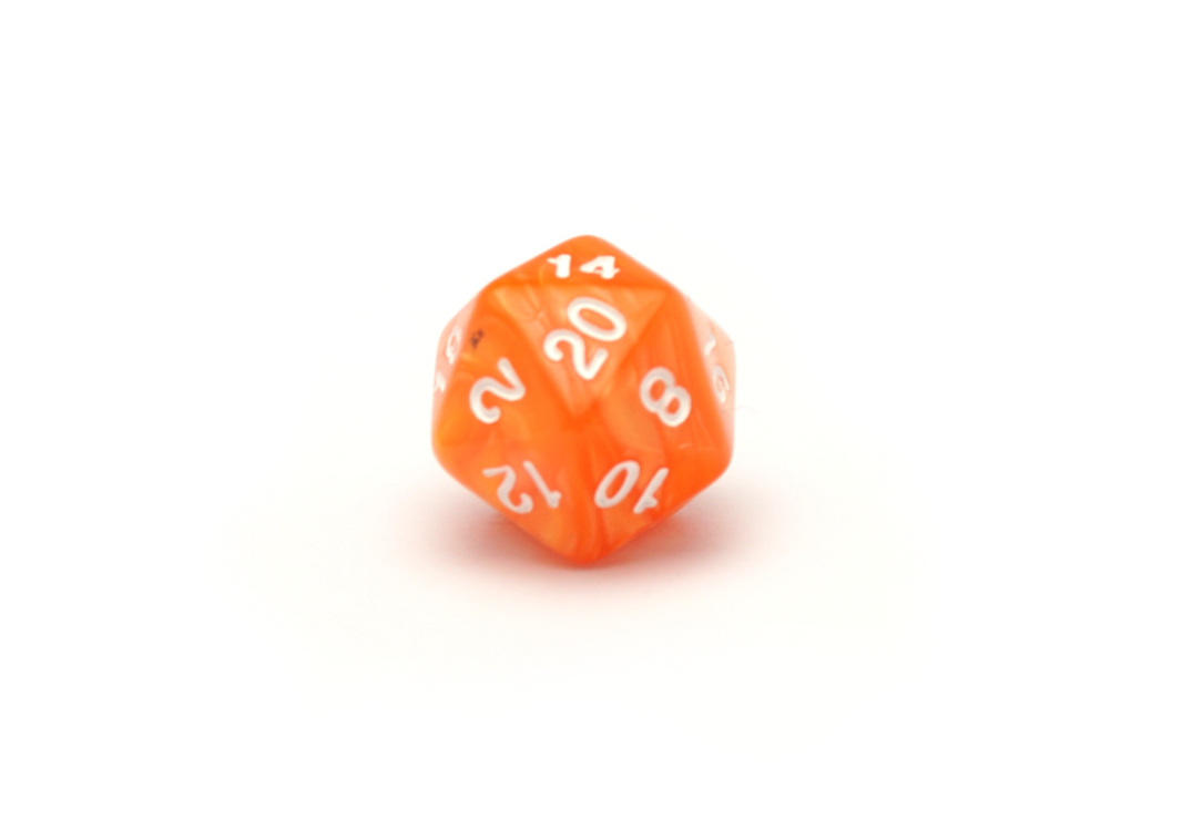 Pearlescent Dice - Orange