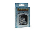 Pathfinder - Reign of Winter Dice Set white dice with blue ice themed patterns box front