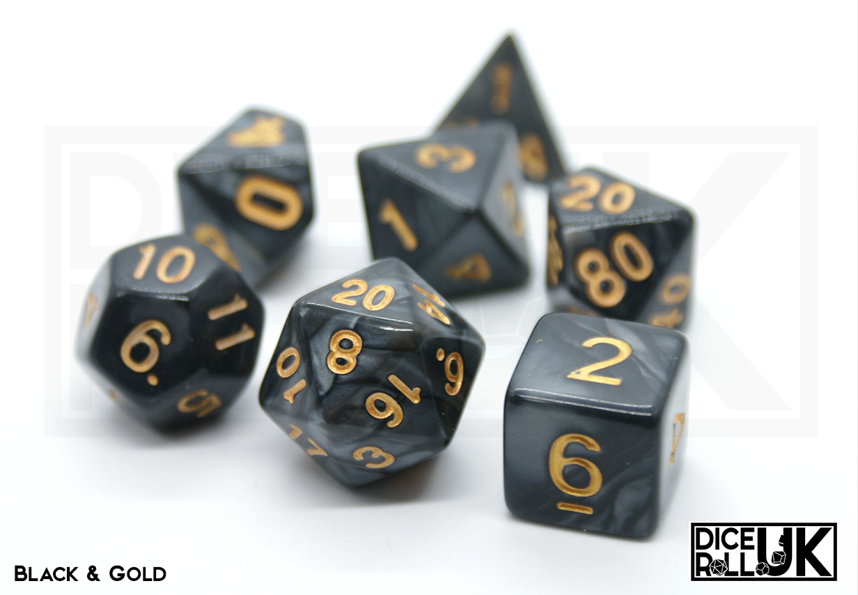 Pearlescent - Black and Gold Pearlescent - Black and Gold from DiceRoll UK