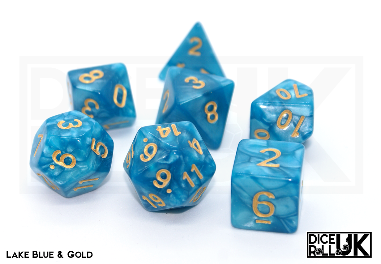 Pearlescent - Lake Blue and Gold Pearlescent - Lake Blue and Gold from DiceRoll UK