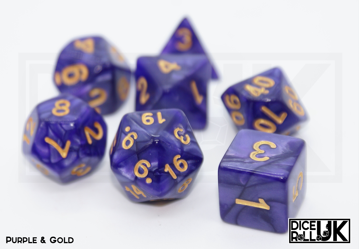 Pearlescent - Purple and Gold Pearlescent - Purple and Gold from DiceRoll UK