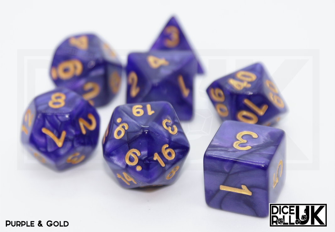 Pearlescent - Purple and Gold Pearlescent - Purple and Gold from DiceRoll UK