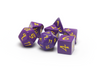 Purple & Yellow Classic RPG Dice Set - Full Set