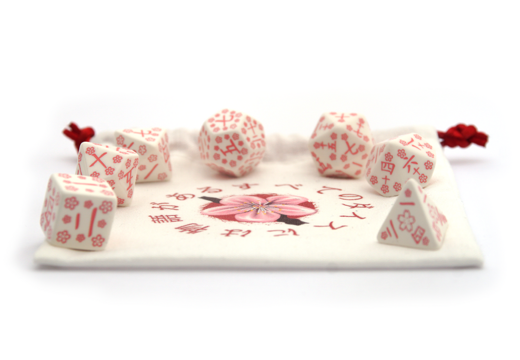 Japanese Dice Bag - Cherry Blossom Petals