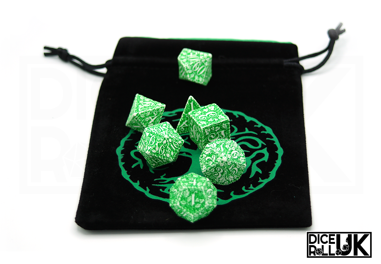 Forest Dice Bag With Dice