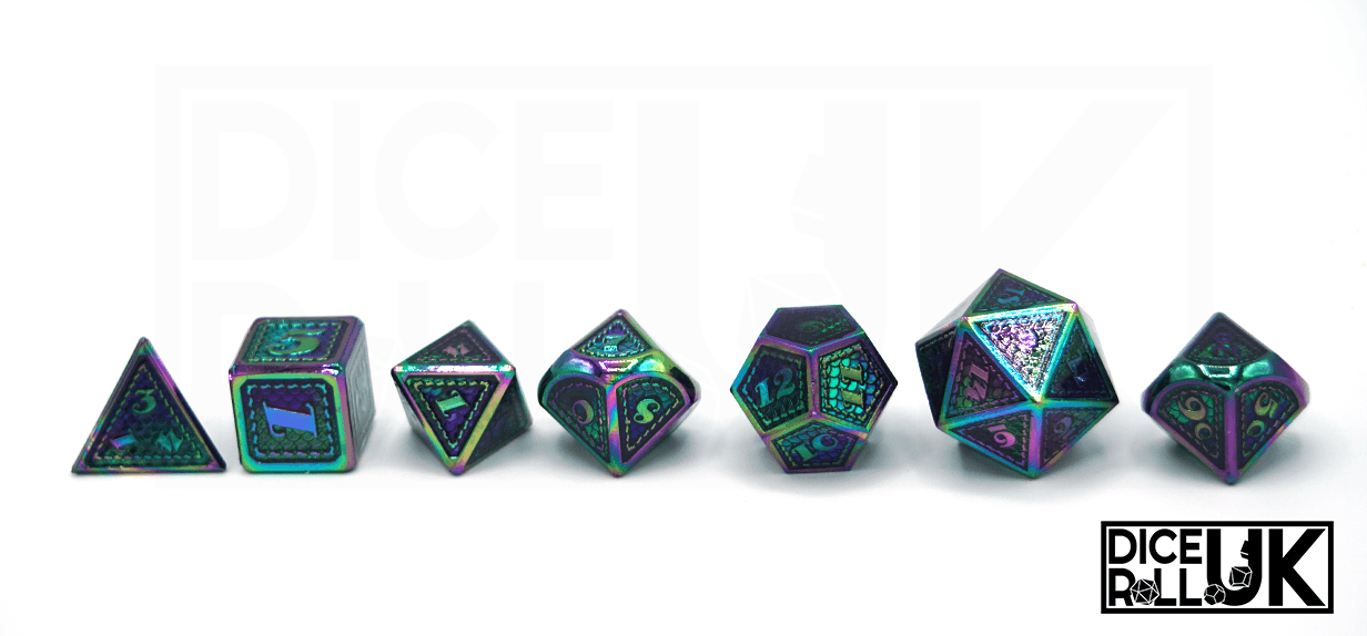 Rainbow Dragon Scale Dice - Lineup