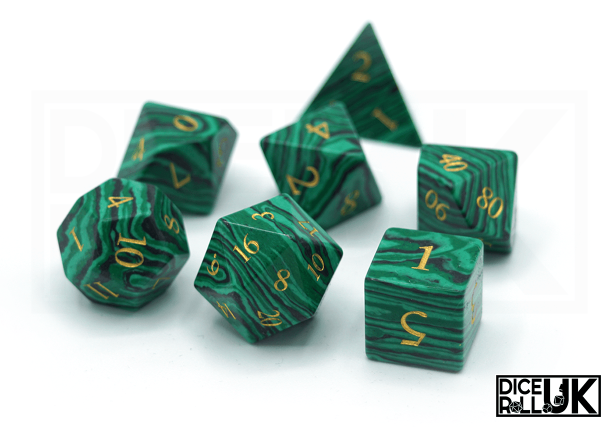 Malachite Dice Full Set