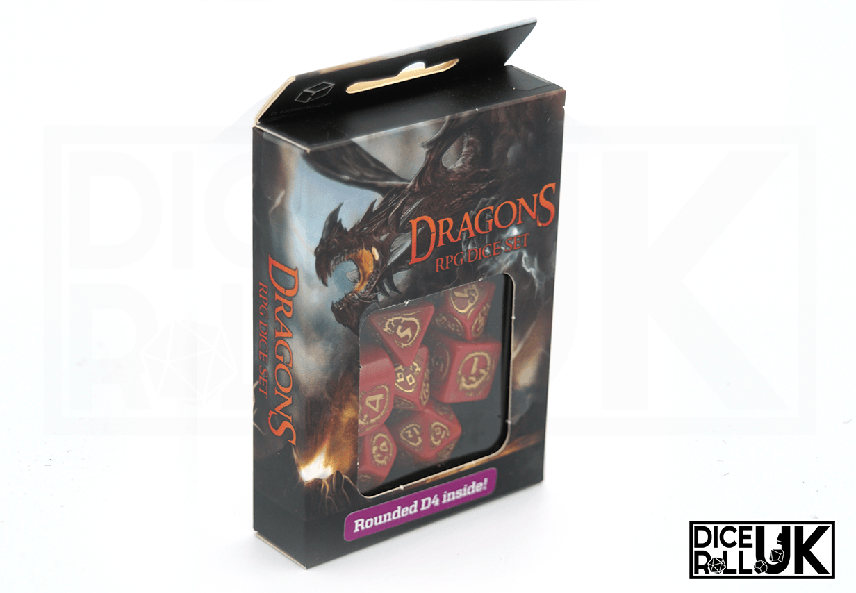 Modern Dragons - Red & Gold Modern Dragons - Red & Gold from DiceRoll UK