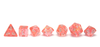 Candy Paper Dice - Rose pink full line up