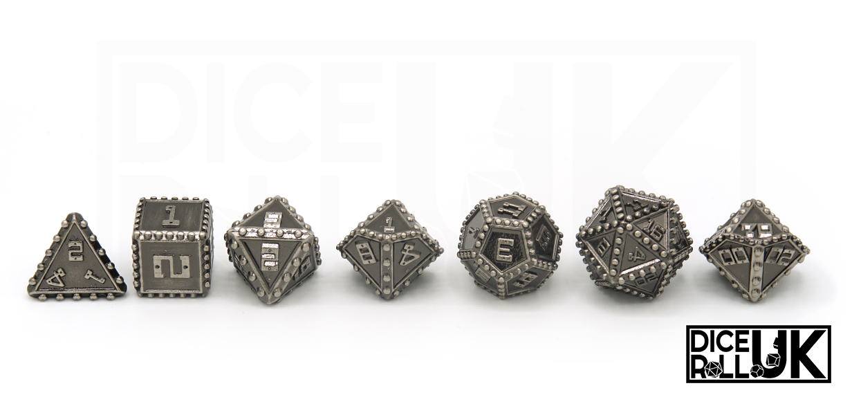 Rivets Metal Dice - Silver