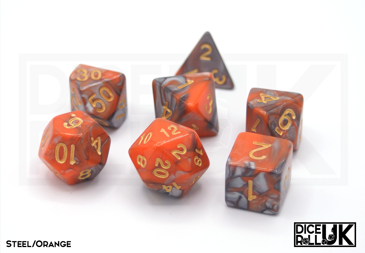Elemental - Steel & Orange Elemental - Steel & Orange from DiceRoll UK