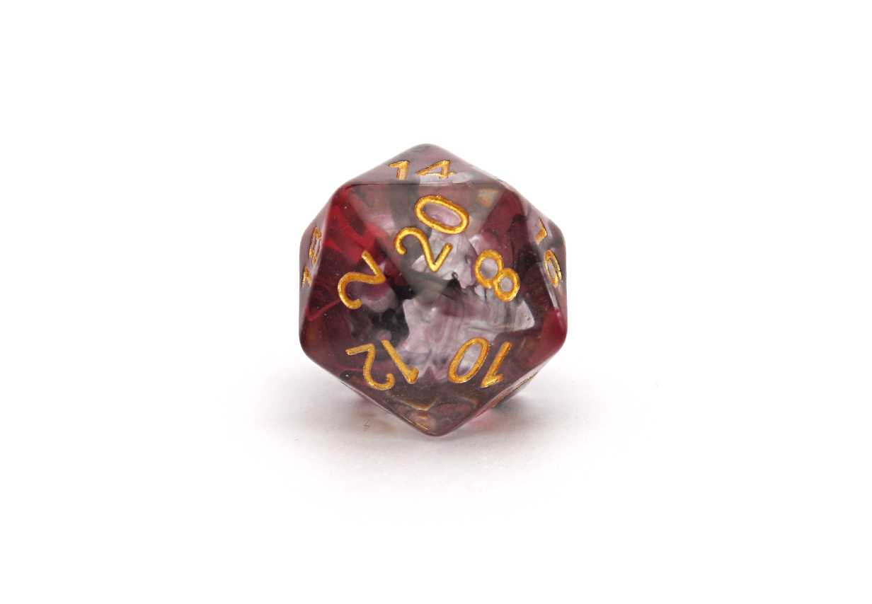 Swirl Dice | Black & Red
