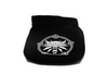 The Witcher Dice Bag: Geraltblack with white wolf school symbol lying flat