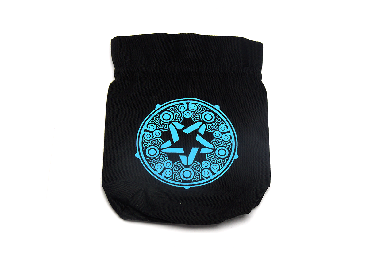 The Witcher Dice Bag: Yennefer black with blue obsidian star