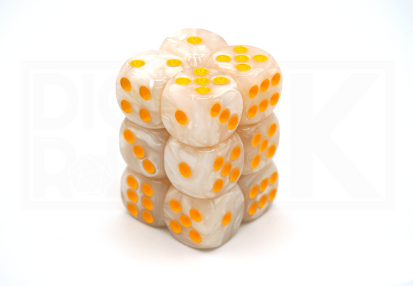 12x16MM Dice Block | Pearl White 12x16MM Dice Block | Pearl White from DiceRoll UK