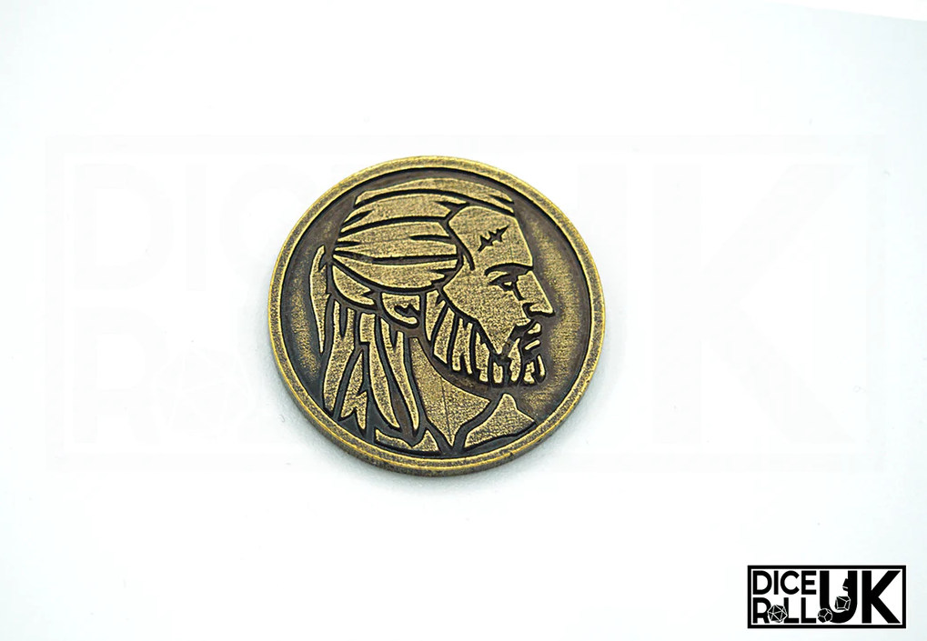 The Witcher Dice: Geralt The Silver Sword Coin Front