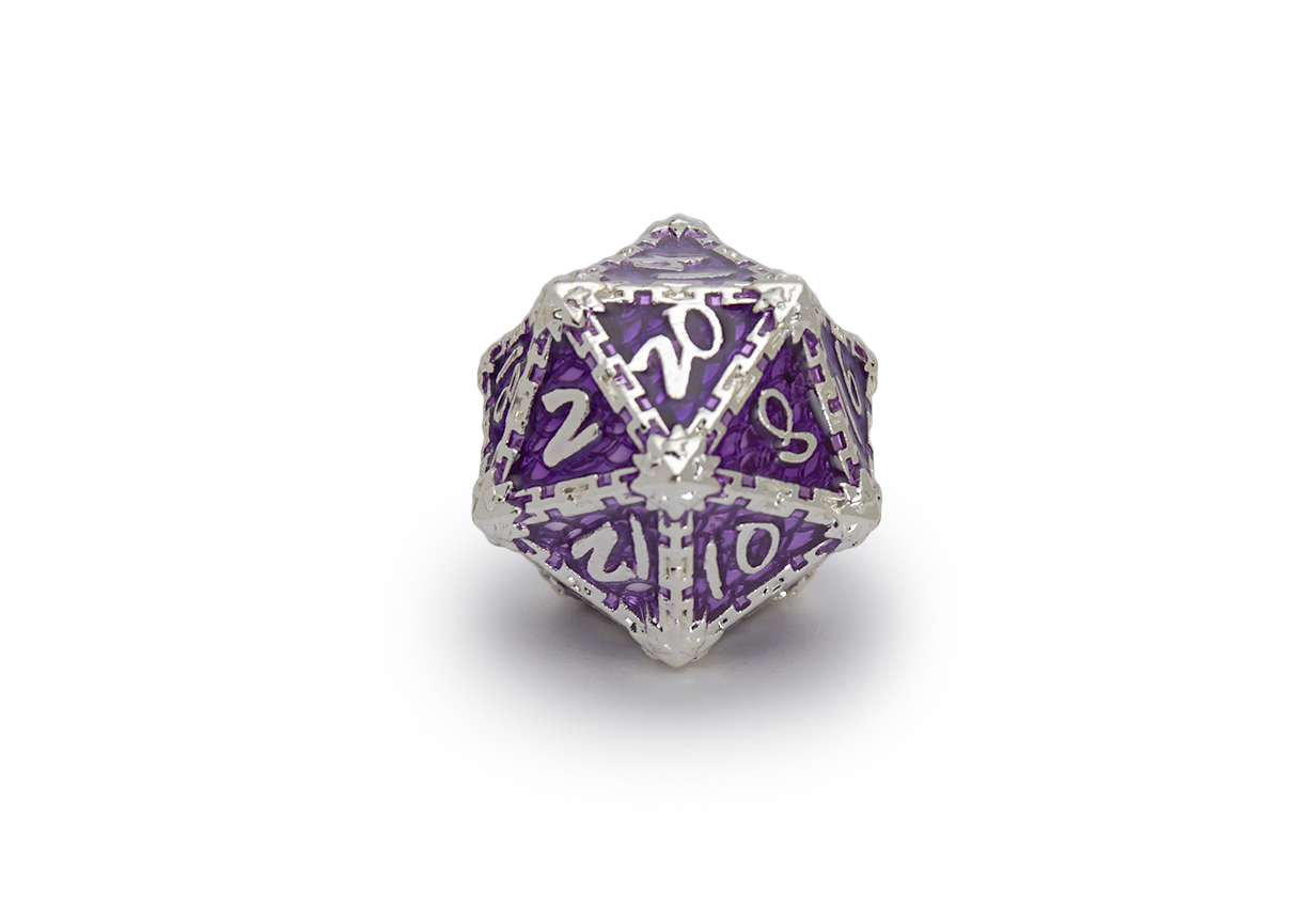 Dragon Scale - Silver & Purple