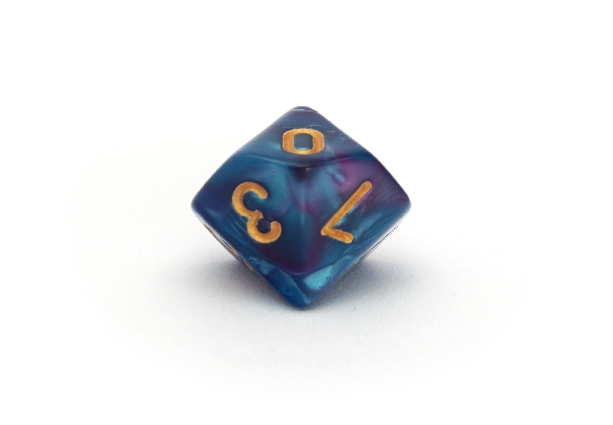 Elemental Dice | 10d10 | Blue & Purple