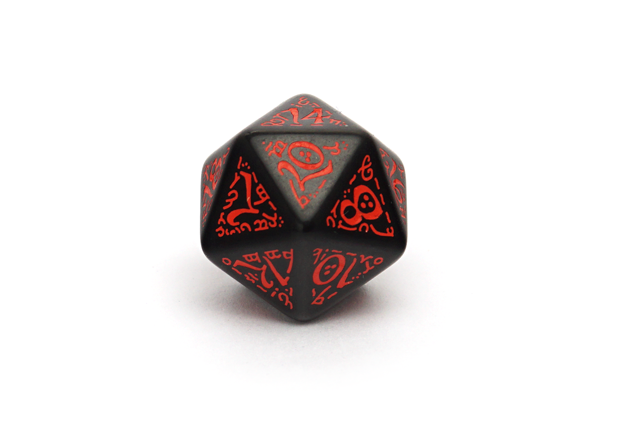 Elvish Dice - Black & Red